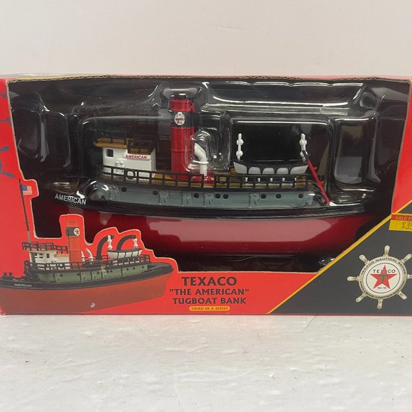 Texaco The American Tugboat Bank Ertl Collectibles 2002 oil gas Unopened- C821 - Picture 1 of 6